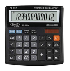 Bambalio Bl-555m Electronic Calculator 3 Years Warranty, 3 Years Battery Life | 12 Digits-large LC Display