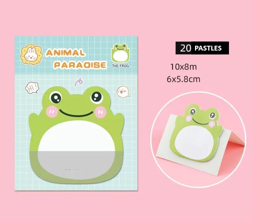 Animal Shape Sticky Note Pads Self-Stick Notes School Accessories For Kids (Multicolor Pack Of 4)