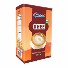 Pure Desi Ghee By Chitale Dairy | High In Nutritious & Healthy Pure Desi Ghee Used For Frying | (1 Litr) 33.8 Ounce | Box Pack