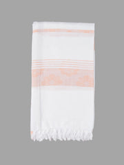 Ramraj 100% Cotton Soft Feel Flower Design Bath Towel 1200 Gsm (Multicolor)- Pack Of 4