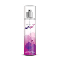 Layer'r Wottagirl  Secret Crush Body Splash For Women 135ml 4.56 Fl.oz. | Ideal For Partwear