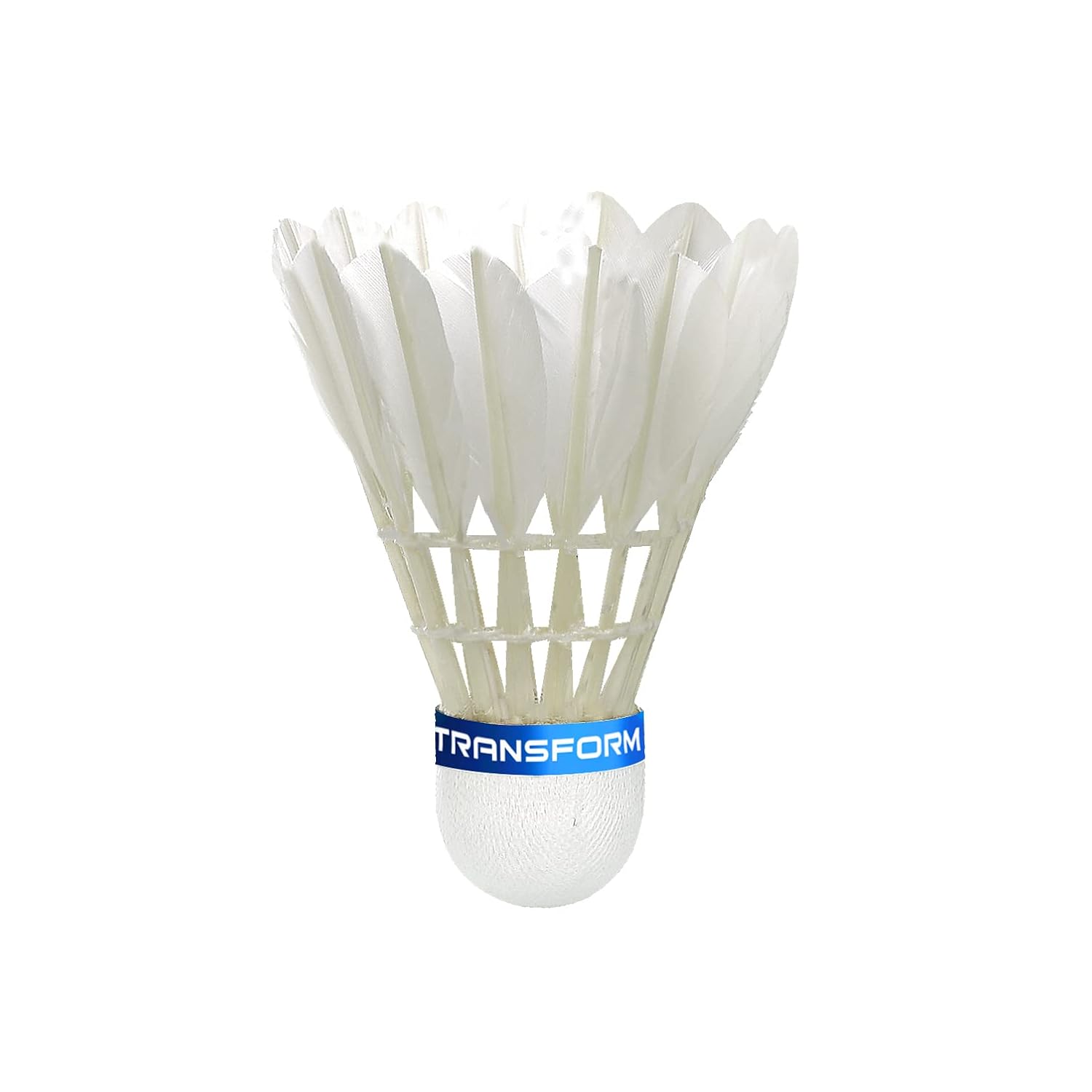 Transfrom VT-20 Premium Feather Shuttlecock , Speed 76 | White , Pack Of 1 , Playing Level - Professional