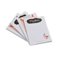 To Do List Collections Notepad Notes Tear-Off Pad, Pad For Shopping Lists, Reminders, Set Of 4