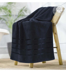 Roman Home Cotton Soft Bath Towel 500 Gsm (Black)