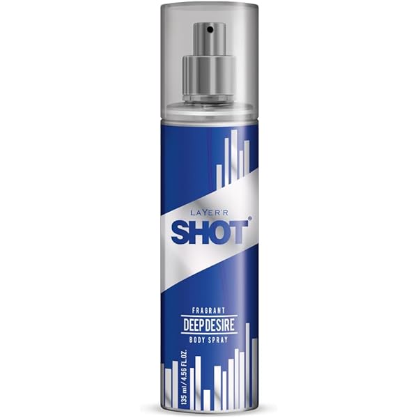 Layer'r Shot Deep Desire Fragrant Body Spray 135ml Each 4.56 Fl.oz. Combo Of 2 | Long Lasting Fragrance For Men