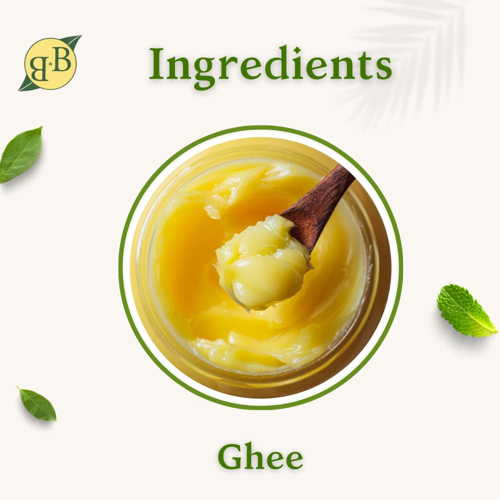 Premium A2 Desi Cow Ghee By B&B Organics | Rich In Nutrients & Delicious Healthy Desi Cow Ghee Strengthens Your Bones | (100ml) 3.3 Ounce | Jar Pack