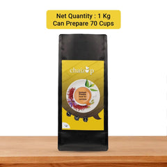 Chaizup Premium 1 Min Instant Assorted Tea Pack - Pack Of 2 X 1 Kg Poly, 35.2 Ounce Each | Saffron + Masala Flavors - Just Add Hot Water | Low Caffeine