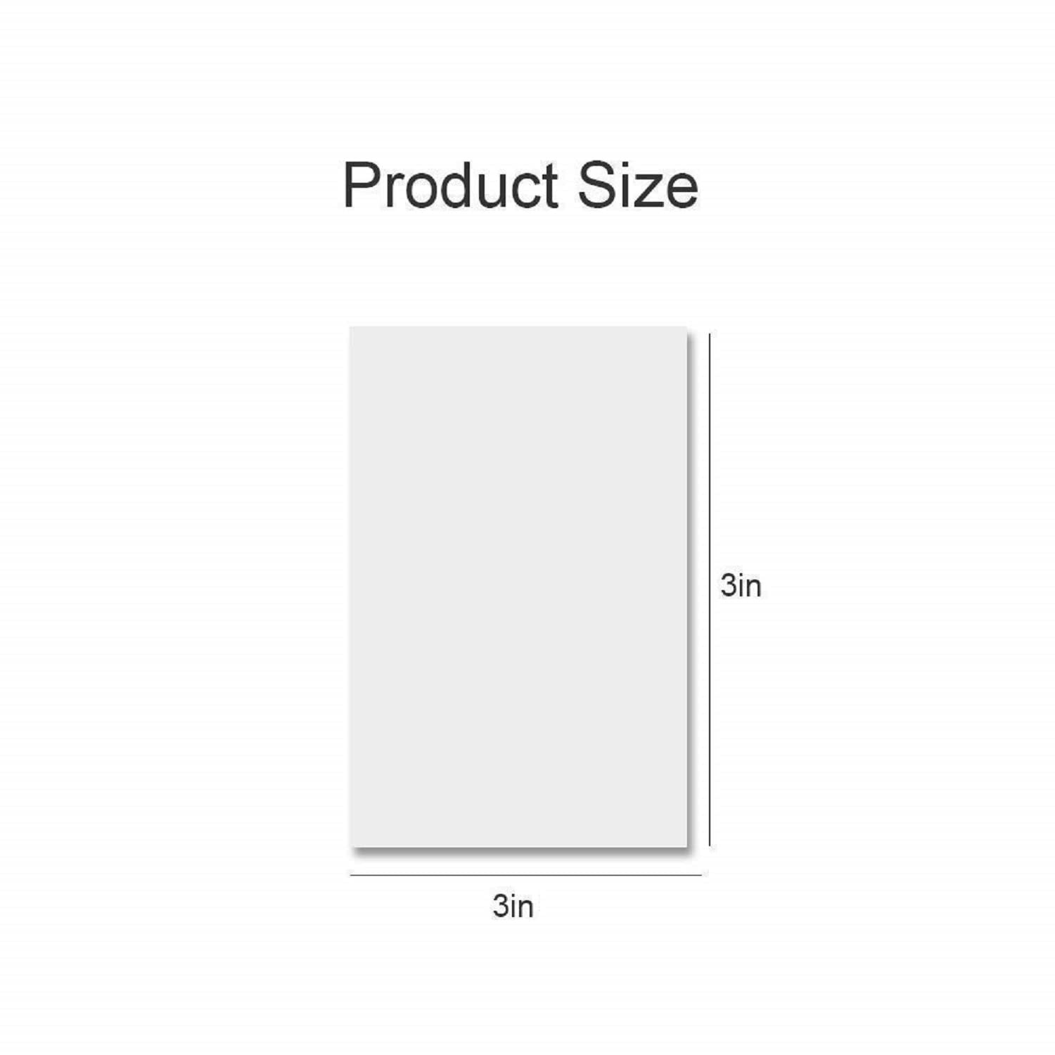 Transparent Sticky Notes Pad, Waterproof Sticky Notes, White - 3 X 3 Inch, Pack Of 10