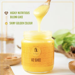 Premium A2 Gir Cow Ghee By Adya Organics | Good Source Of Healthy Desi Cow Ghee Perfect For Glowing Skin | (500ml) 16.9 Ounce | Jar Pack