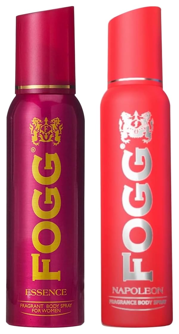 Fogg Napoleon Body Spray For Men & Essence Fragrance Body Spray For Women | 150ml Each 5 Fl.oz. | No Gas Deodorant