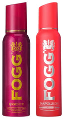 Fogg Napoleon Body Spray For Men & Essence Fragrance Body Spray For Women | 150ml Each 5 Fl.oz. | No Gas Deodorant