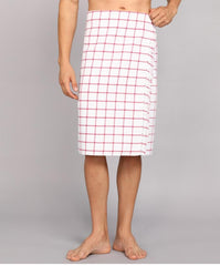 T Trendy Mart Cotton Bath Towels 400 Gsm Checkered Pattern, Quick Dry Towel | Pack Of 2