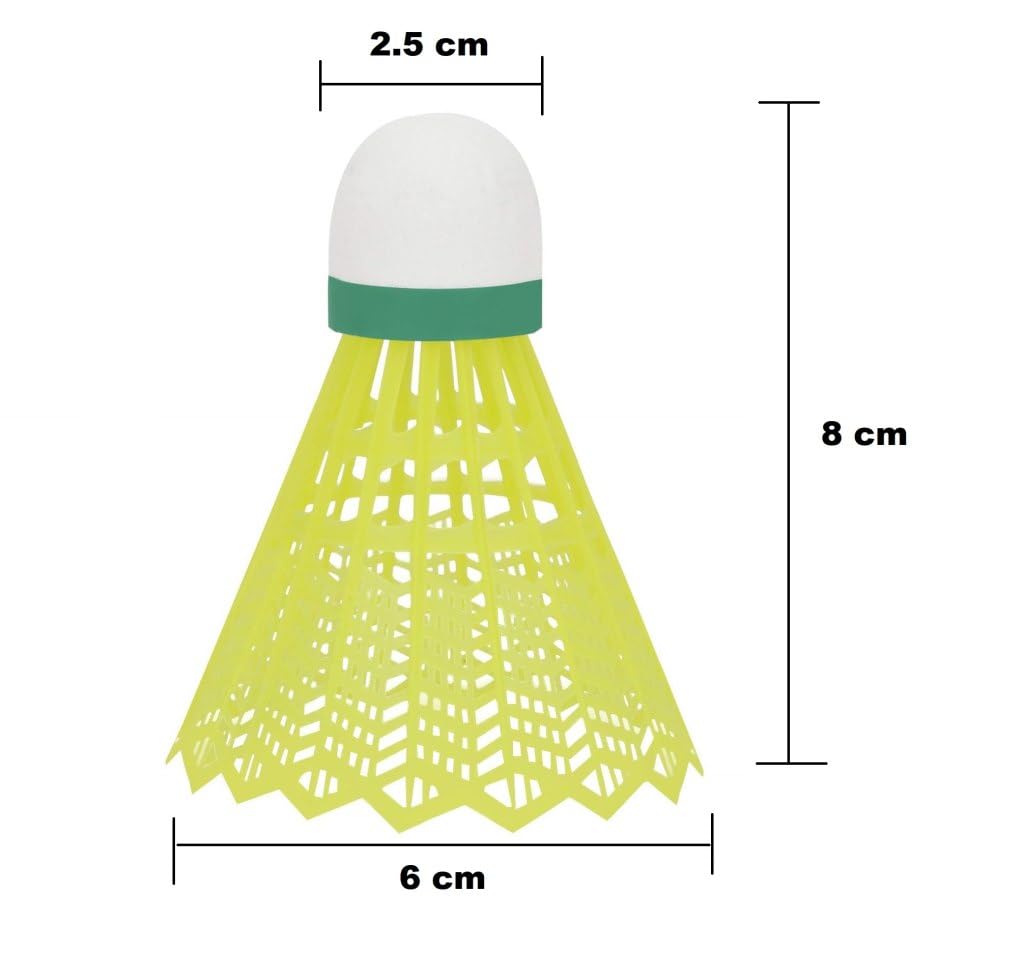 Yonex Mavis - 600 Nylon Badminton Shuttlecock , Fast Recovery | Yellow , Pack Of 6
