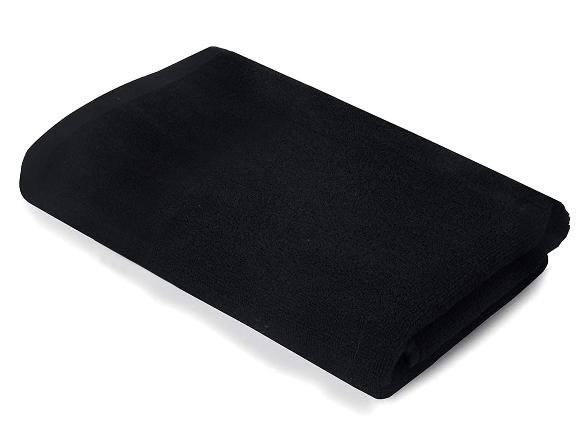 Kuber Industries Cotton Bath Towel 450 Gsm (Black)