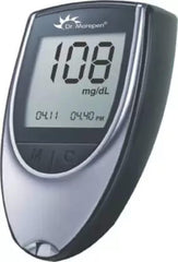 Dr. Morepen Blood Glucose Test Meter - Glucometer (Black & Grey) | No Free Strips