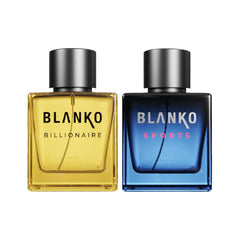 Blanko Billionaire + Sports Time Lock Technology Parfum 100ml 3.4 Fl.oz. Each Pack Of 2 | Luxury Perfume For Clubs, Concerts & Night | Longest Lasting Men's Pocket Perfume