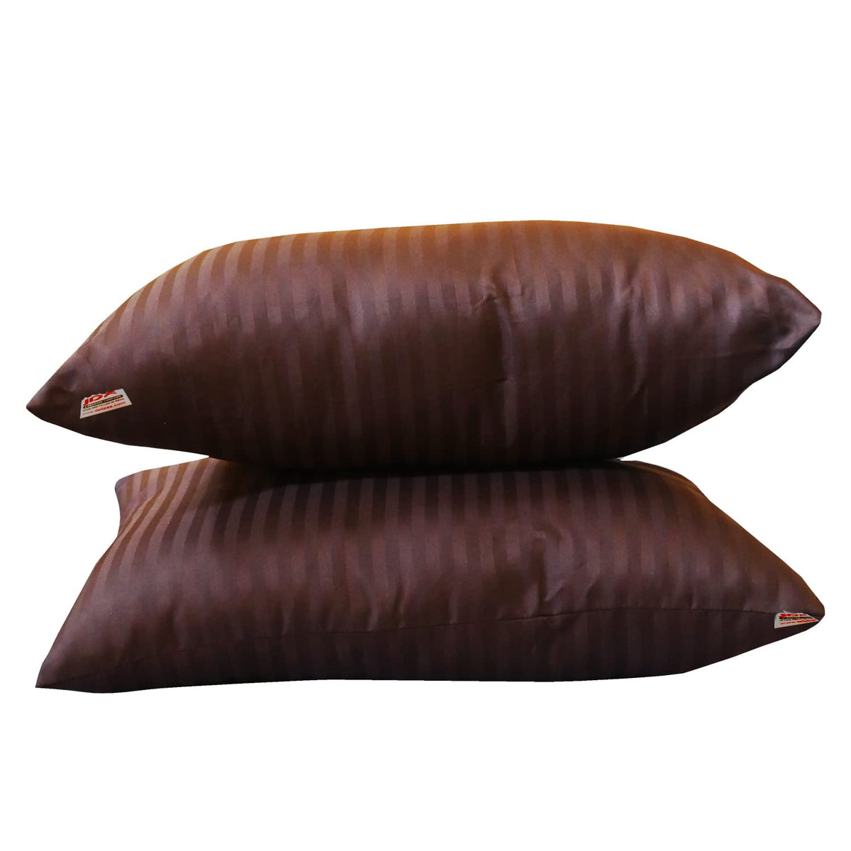 Premium Hotel Quality Soft Polyester Blend Fiber Pillow, Brown - 16x24 Inch | Standard Size, Neck Support, Washable, Removable Cover | Bed Pillow, Comfortable Pillow - Set Of 2