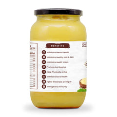 Pure Premium A2 Gir Cow Ghee By Bhumi Organic | Naturally & Healthy Bilona Method Cow Ghee Perfect For Body Health | (250ml) 8.4 Ounce | Jar Pack