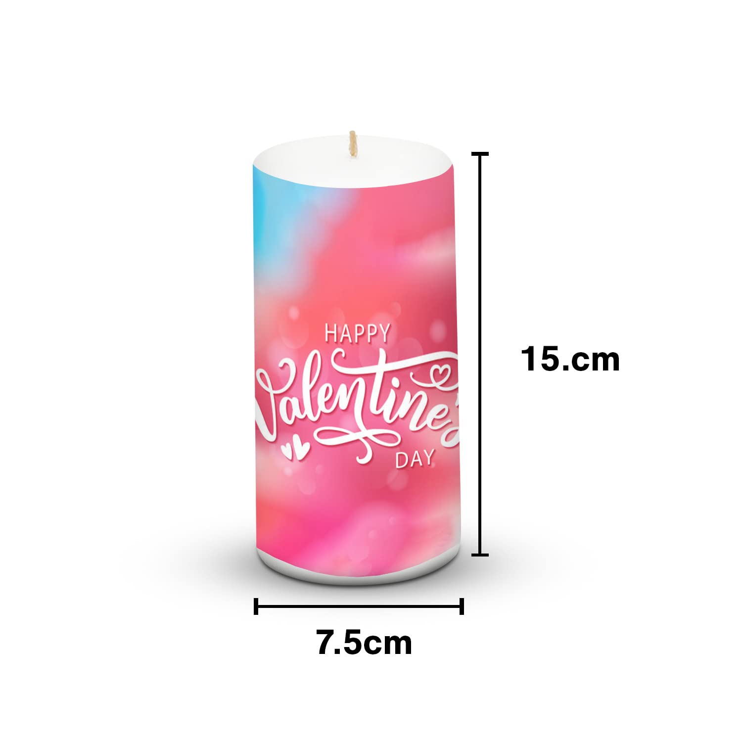 PILLAR CANDLE VALENTINE'S DAY SPECIAL PINK COLOUR WINTER CANDLE BEST FOR COUPLES