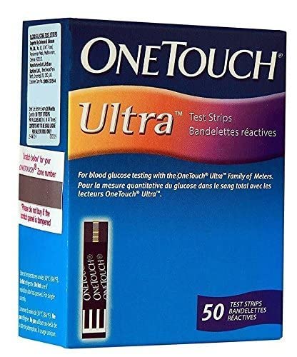 OneTouch Ultra Test Strips - Pack of 100 Test Strips | Blood Sugar Test Machine Testing Strips | Global Iconic Brand | For use with OneTouch Ultra 2 Glucometer & OneTouch Ultra Easy Glucometer