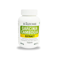 Raizome Garcinia Cambogia Extract Capsules 400mg Support Weight Management & Metabolism Booster, Weight Loss Health Supplement For Men & Women | 60 Capsules 100gm 0.2lbs