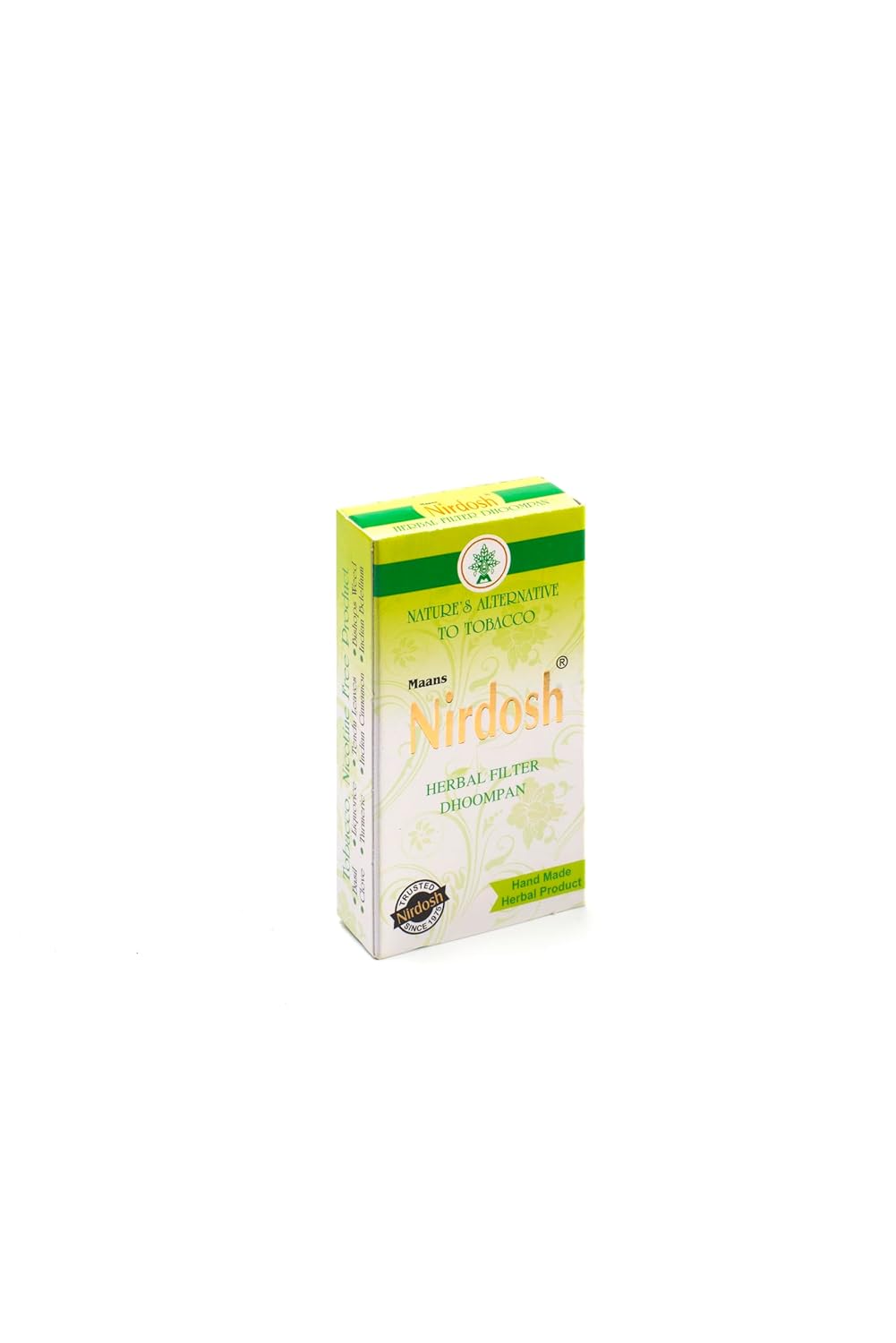 Clove Mint Flavored Herbal Filter Dhoompan Sticks - Pack Of 3X 10 Pcs Herbal Cigarette | Bidi Sticks Rolled In Tendu Leaves, Non-Addictive Sticks - Tobacco Free & Nicotine Free