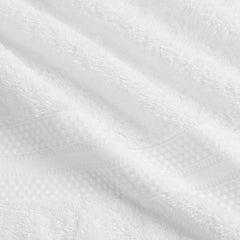 Livspace 100% Cotton 2 Bath, 2 Hand & 2 Face Towel 1300 Gsm | Solid Dyed Super Soft Absorbent & Quick-Dry For Gym & Home Paleto Collection Towel (Optical White)- Set Of 6