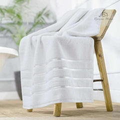 Roman Home Cotton Soft Bath Towel 500 Gsm (White)