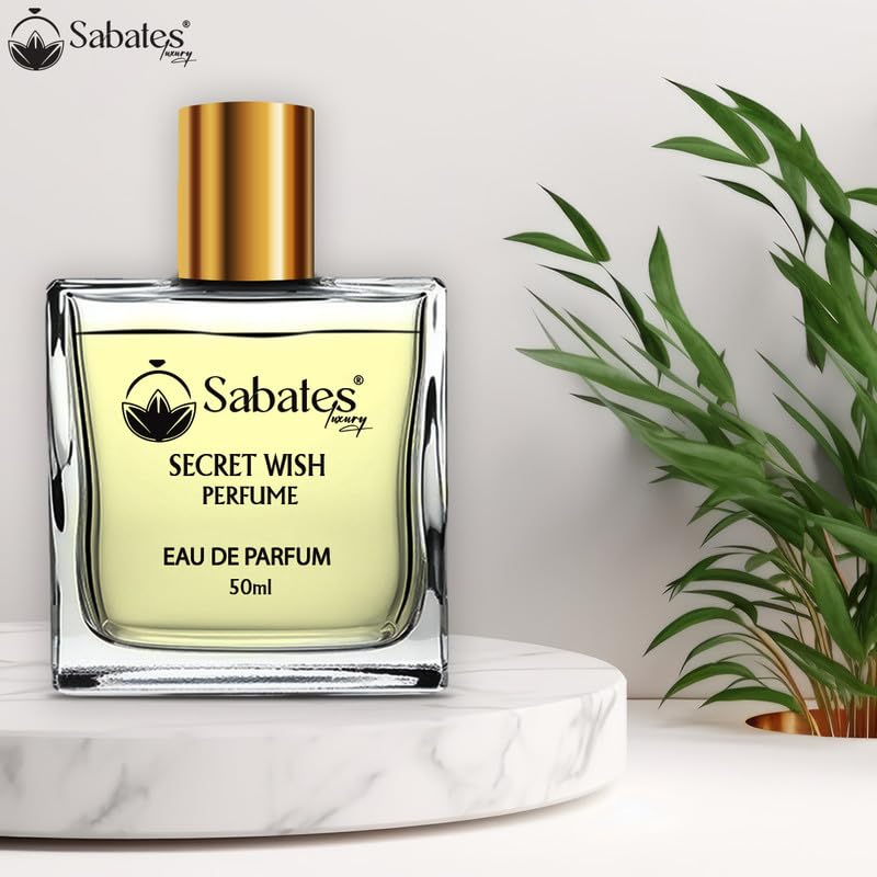 Sabates Secret Wish Eau De Parfum 50ml 1.6 Fl.oz. | Long Lasting Unique Fragrance For Men & Women