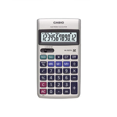 Casio HL-122TV Portable Calculator With Metal Faceplate & GT Key, 12 Digit & Casio HL820LV-BK Portable Calculator With Flap Cover