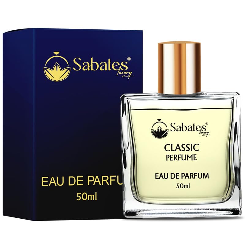 Sabates Classic Eau De Parfum 50ml 1.6 Fl.oz. | Long Lasting Fresh Fragrance For Unisex | Perfect For All Day Freshness