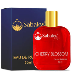 Sabates Cherry Blossom Eau De Parfum 50ml 1.6 Fl.oz. | Perfect For Casual Hangouts & Occasions  | Luxury Frangrance For Women