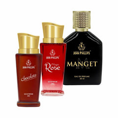 John Phillips Chocolate + Magic Rose + Manget 60ml 2 Fl.oz. Each Pack Of 3 For Men & Women