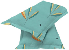 Microfiber Floral Printed AC Comforter Set King Size 1 Double Bedsheet With & 2 King Pillow Covers - 90 X 100 Inches, Sea Green | Suitable For All Weather Season - 4 Pcs Bedding Set