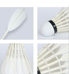 Zximpex Gold Series Badminton Feather Shuttlecock , With Eva - Based Cork Design | White , Pack Of 10