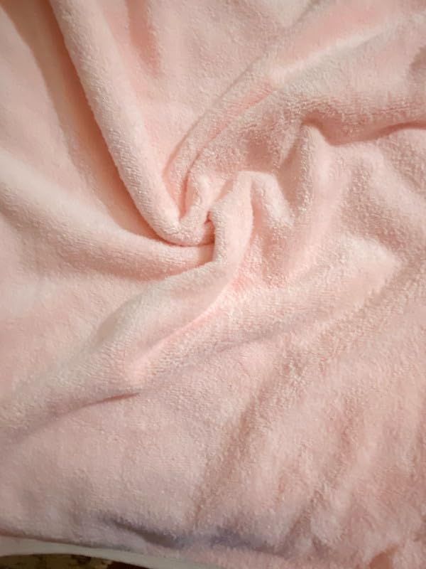 Xolena Microfiber Bath Towel 500m Gsm | Quick-Dry & Highly Absorbent Ideal For Gym, Beach, Spa, Travel Towel (Pink)