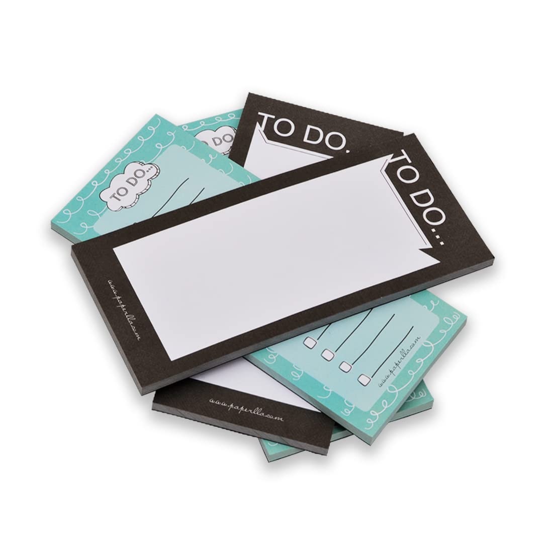 Notes Desk Pad With Daily, Weekly & Monthly, Desktop Planner Undated Tear Off Sheets, Set Of 4