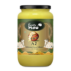 100% Pure Premium A2 Cow Ghee By AMP Purely Moo | Natural & Healthy Desi A2 Cow Ghee Perfect For Laddus | (5 Litre) 169.0 Ounce | Jar Pack