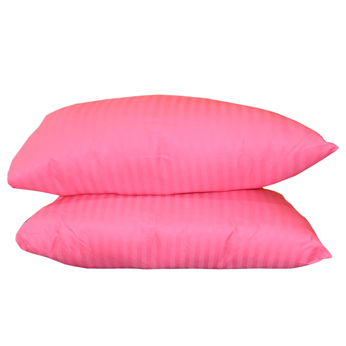 Premium Hotel Quality Soft Polyester Blend Fiber Pillow, Pink - 16x24 Inch | Standard Size, Neck Support, Washable, Removable Cover | Bed Pillow, Comfortable Pillow - Set Of 2