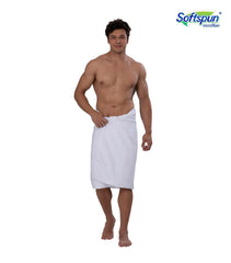 Softspun Microfiber Hair & Face Care Bath Towel 360 Gsm | Ultra Absorbent Super Soft & Comfortable Quick Drying For Men & Women Daily Use Extra Large Size Towel (White)