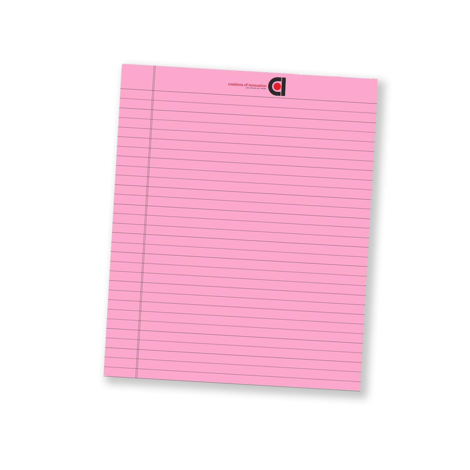 Wide Ruled 10.5x8.5 Inch 50-Sheet Lined Writing Notepad, For Everyday (Blue & Pink) Pack Of 12