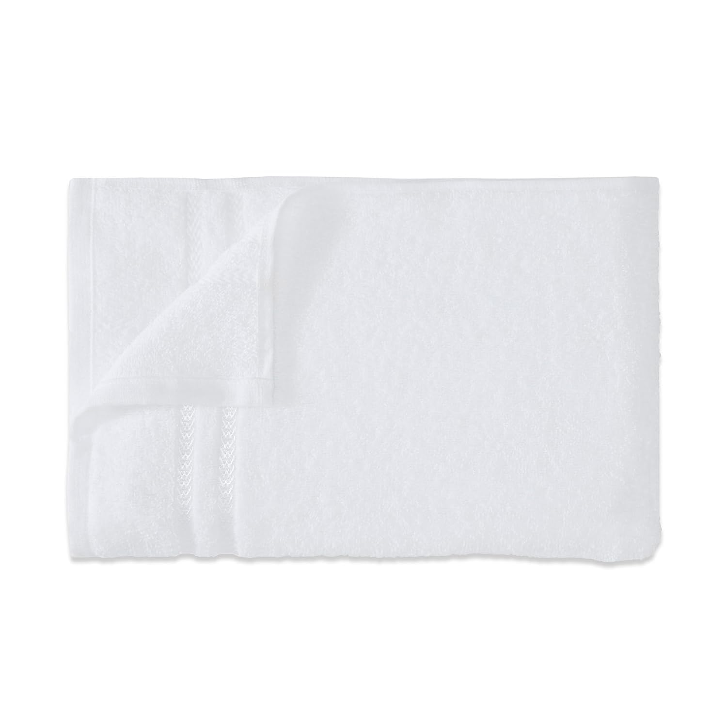 Welspun Quick Dry 100% Cotton Bath Towel 450 Gsm (White)