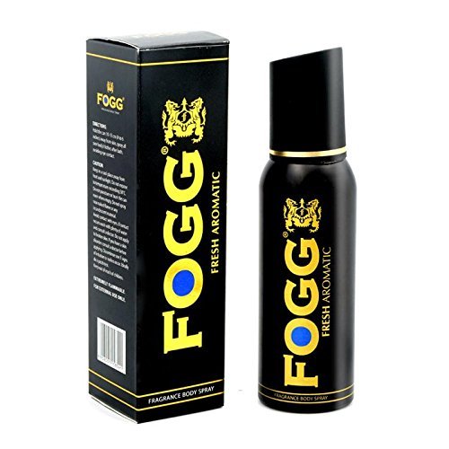 Fogg Fresh Aromatic Black Series No Gas Deodorant For Men | Long-lasting Perfume Body Spray 150 Ml 5 Fl.oz.