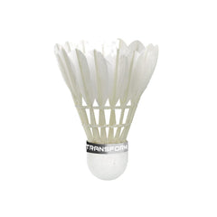 Transform VT - 10 Premium Feather Shuttlecock , Speed 76 | White , Pack Of 12