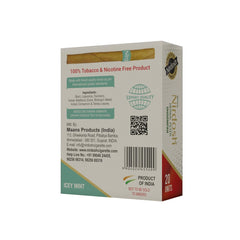 Icey Mint Flavored Herbal Filter Dhoompan Sticks - Pack Of 10X 20 Pcs Herbal Cigarette | Bidi Sticks Rolled In Tendu Leaves, Non-Addictive Sticks - Tobacco Free & Nicotine Free
