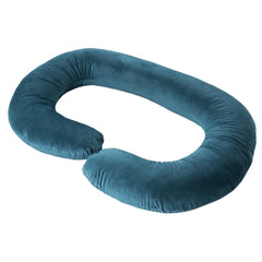 Pregnancy Pillow, C Shaped Pillow, Maternity Pillow For Sleeping - Peacock Green | Pillow For Pregnant Mothers, Pillow For Pregnant Women | Velvet Cover, Full Body Support For Better Sleep