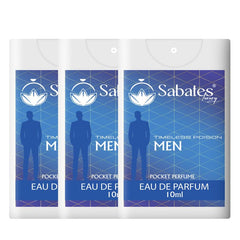 Sabates Timeless Poison Eau De Parfum Each 10ml 0.3 Fl.oz. Combo Of 3 | Longest Lasting , Luxury  Mens Perfume | Pocket Friendly