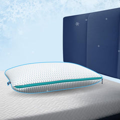 Microfiber Sleeping Pillow, Snow Tec Adjustable Plush Pillow, Cool Pillow, White | Hot Sleepers, Height & Firmness Adjustable Zipper | Machine Washable Bed Pillow - Pack Of 1
