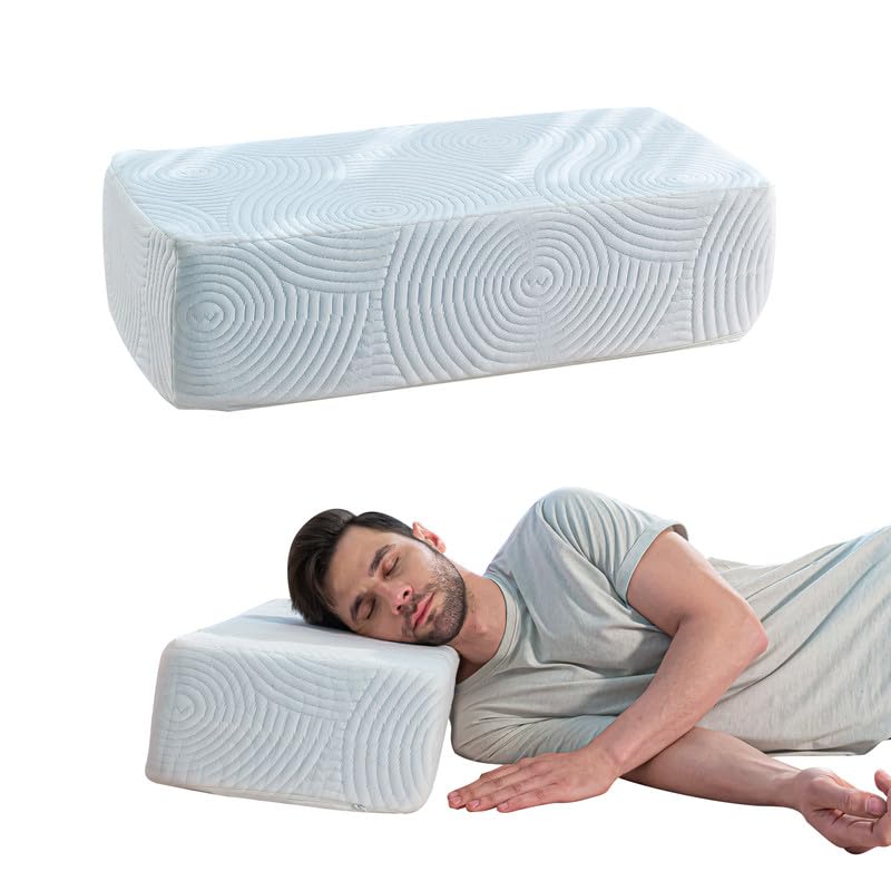Memory Foam Pillow, Orthopedic Pillow For Sleeping, For Pain Relief, White, King Size - 24 L X 12 W X 5 H Inch | Rectangle Shape, Adjustable Pillow, Lap Pillow, Travel & Portable Pillow