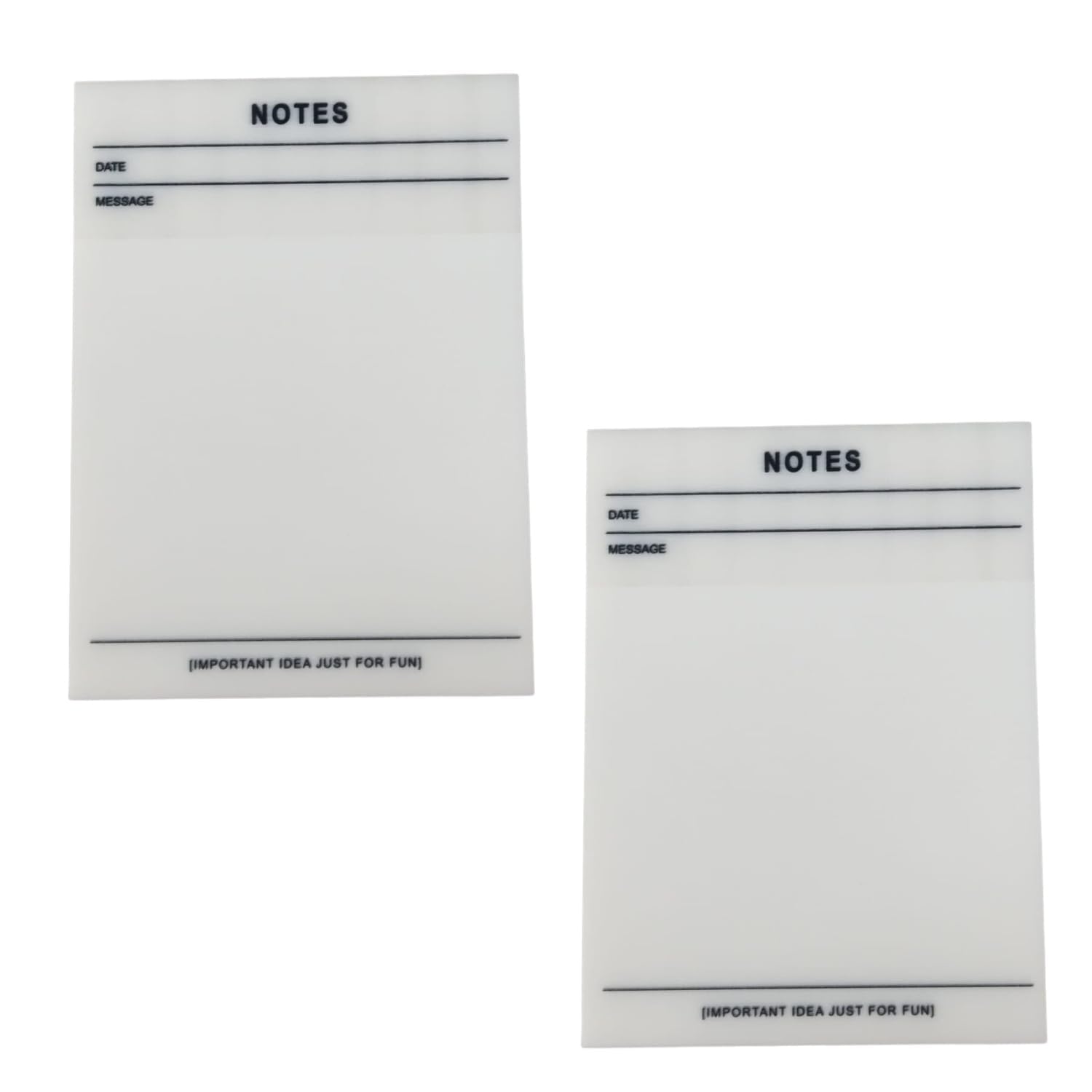Transparent Note Sticky Note Pads, Waterproof Self-Adhesive Transparent Sticky Note - 50 Pieces